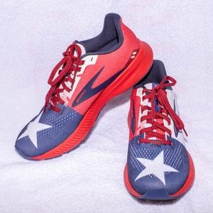 Brooks Red and Blue Women's Sneakers